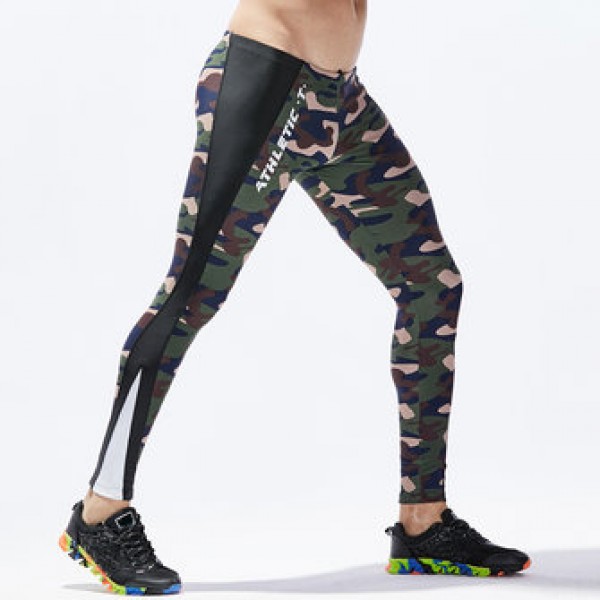 Men Camouflage Breathable Shapwear Pants Home Sport Sleepwear Yoga Swimming Trousers