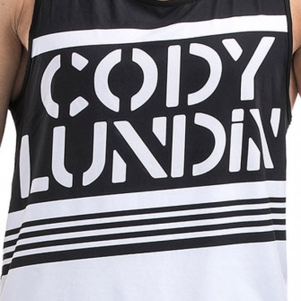 Men Leisure Printed Breathable Vest Round Neck Quick Drying Fitness Traning Sport Tops