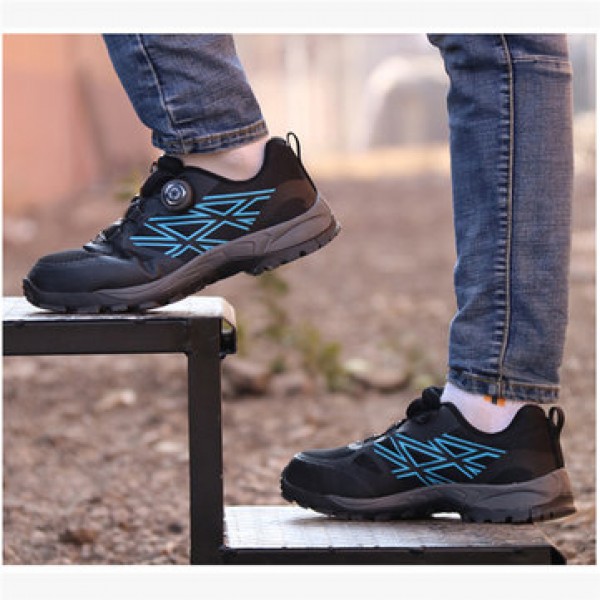 TENGOO Steel Toe Safety Shoes Labor Insurance Shoes Non-Slip Anti-Smashing Outdoor Hiking Work Shoes