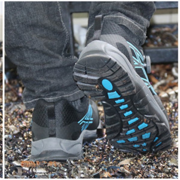 TENGOO Steel Toe Safety Shoes Labor Insurance Shoes Non-Slip Anti-Smashing Outdoor Hiking Work Shoes