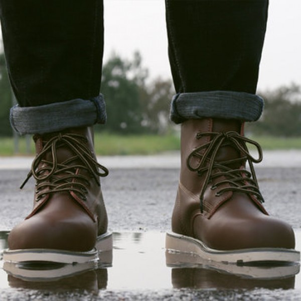 TENGOO Men Work Safety Shoes Hiking Camping Outdoor Travel Waterproof Non-Slip Breathable Anti-Smashing Shoes