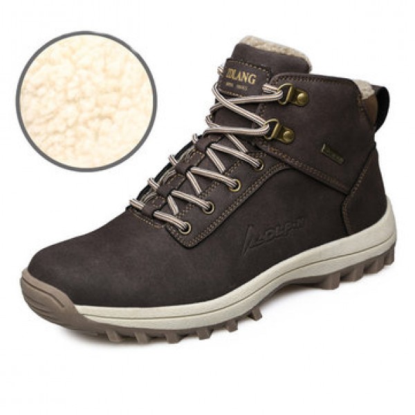 Men Winter Snow Boots Outdoor Fashion Sneaker Supe...