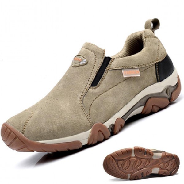 Mens Outdoor Breathable Athletic Shoes Cowhide TPR...
