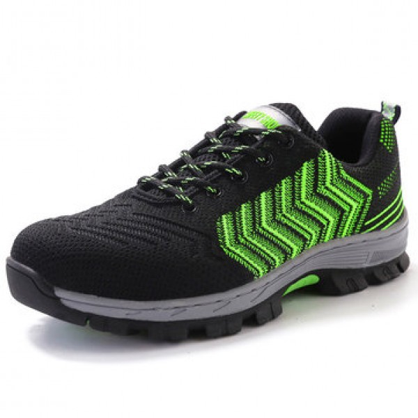 TENGOO Safety Shoes Work Shoes Steel Teo Mens Outdoor Hiking Running Camping Shoes Non-Slip Anti-Smashing