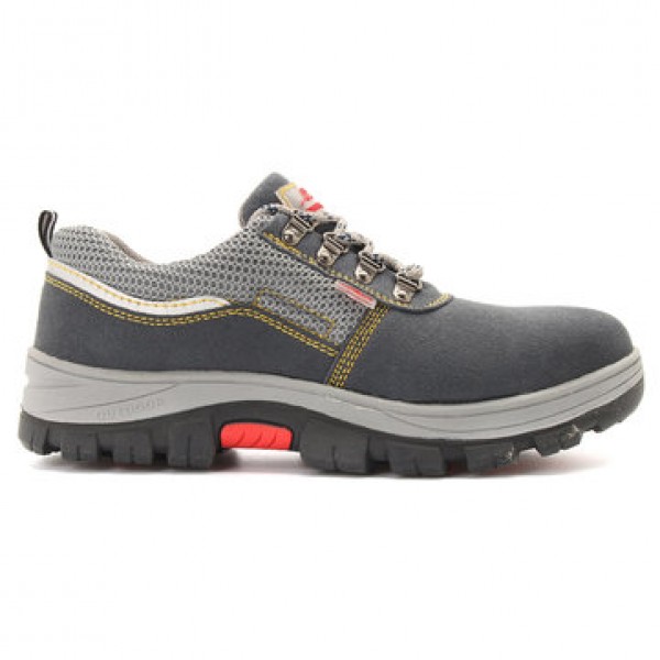 TENGOO Outdoor Mens Safety Shoes Summer Breathable Steel Toe Work Boots Hiking Climbing Working Shoes