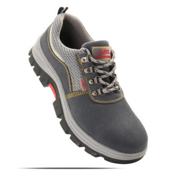 TENGOO Outdoor Mens Safety Shoes Summer Breathable Steel Toe Work Boots Hiking Climbing Working Shoes