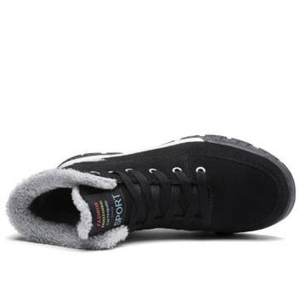 Outdoor Winter Men Cotton Shoes Plus Cashmere Warm Casual High Thickened Snow Boots