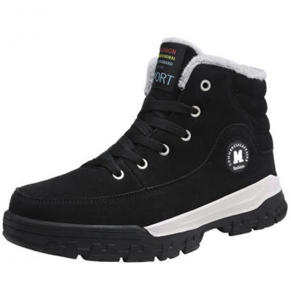Outdoor Winter Men Cotton Shoes Plus Cashmere Warm...