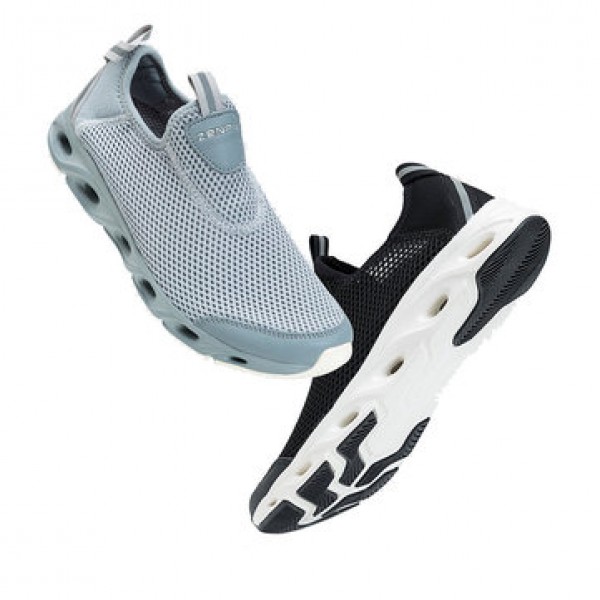 ZENPH Summer Men Sneakers Quick Drying Breathable Lightweight Sports Running Shoes Non-slip Wear Res...