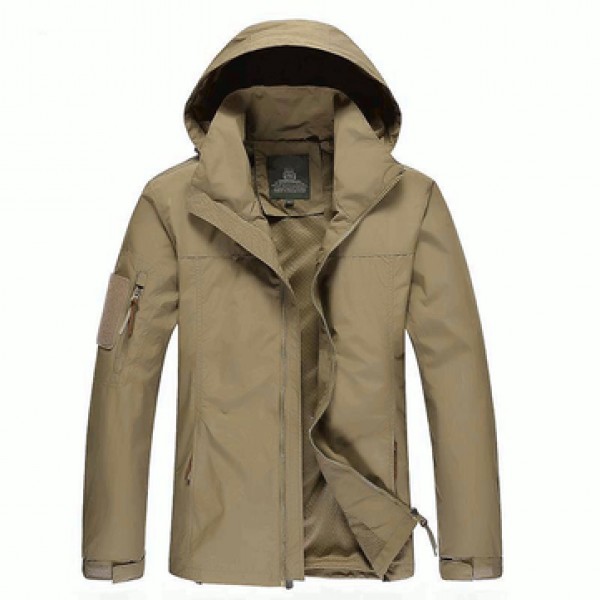 Size M-3XL Men Outdoor Casual Autumn Polyester Zip...