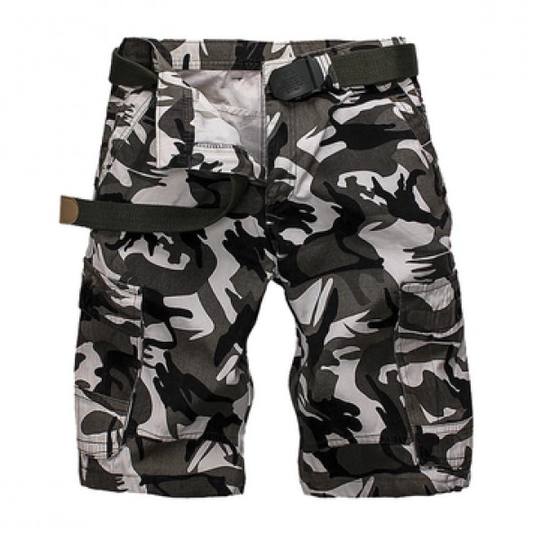 Hunting Summer Mens Cotton Multi Pockets Solid Bre...