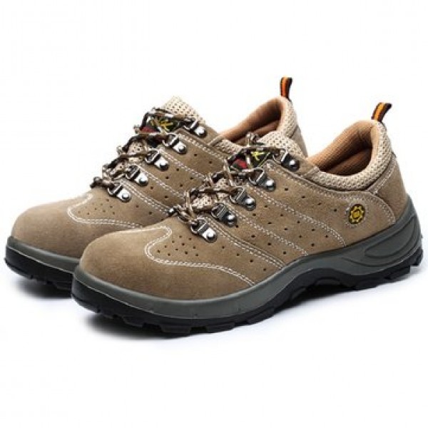 ANTSEN Men Steel Toe Sneakers Safety Shoes Work Shoes Hiking Camping Anti-Smashing Durable Shoes