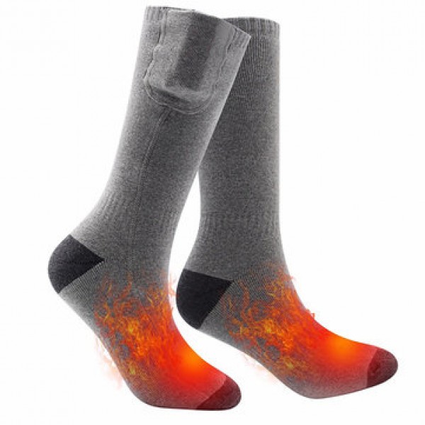Cotton Electric Rechargeable Battery Heated Socks ...