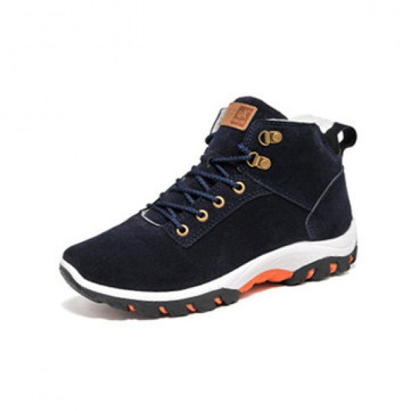 Men Winter Fur Warm Outdoor Non-slip Sneakers Sued...
