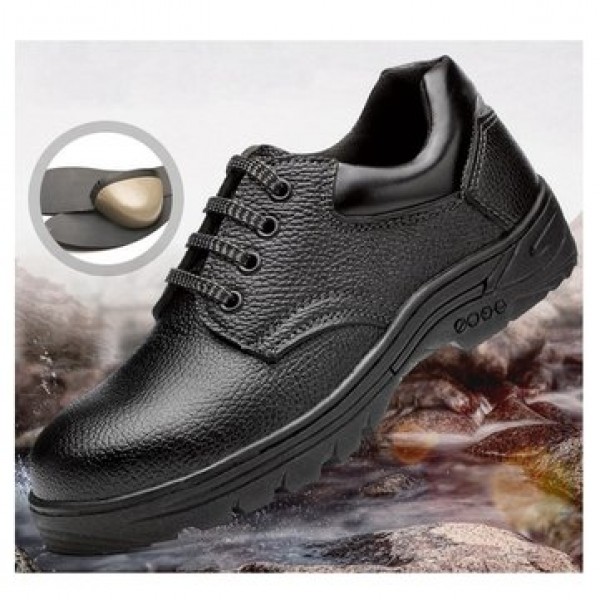 TENGOO Men Safety Shoes Work Shoes Steel Toe Hiking Running Sports Sneakers Waterproof Anti-Smashing