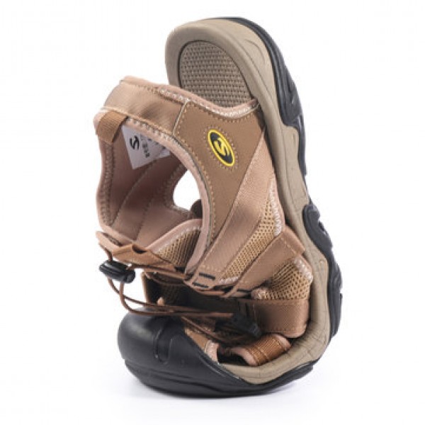 Gracosy Men Sandals Leather Breathable Non-Slip Qu...
