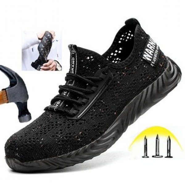 TENGOO Men Safety Shoes Quick Drying Steel Toe Non...