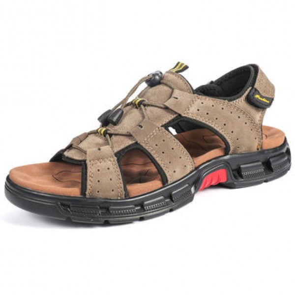 Men Summer Sandals Lightweight Non-slip Hiking Trekking Outdoor Sports Leisure Beach Fishing Sandals