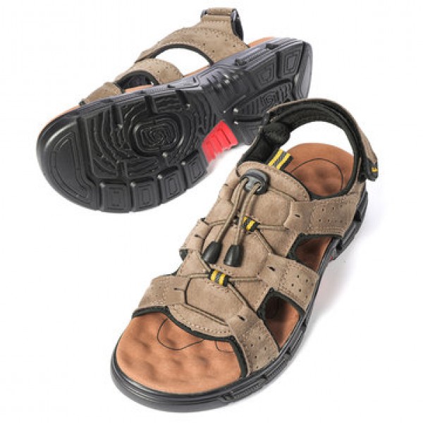Men Summer Sandals Lightweight Non-slip Hiking Trekking Outdoor Sports Leisure Beach Fishing Sandals