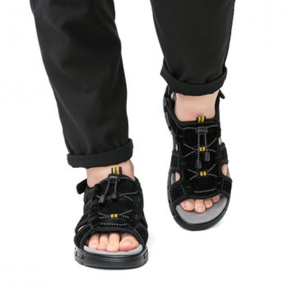 Men Summer Sandals Lightweight Non-slip Hiking Trekking Outdoor Sports Leisure Beach Fishing Sandals