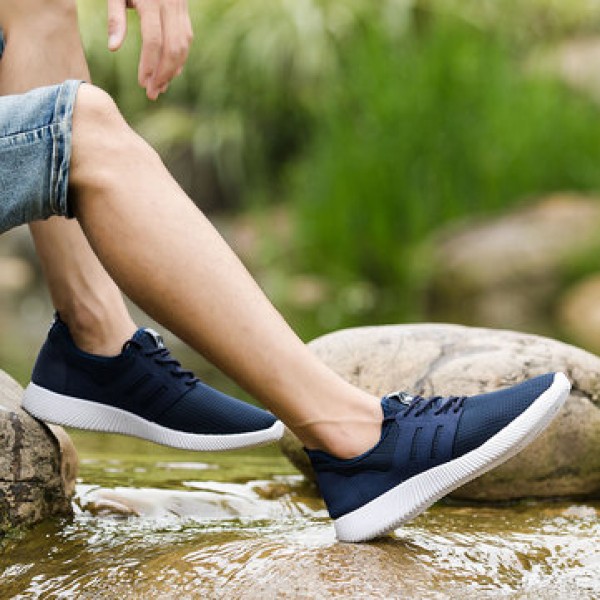 Men Fashion Outdoor Light Mesh Breathable Casual Sport Comfortable Running Shoes Sneakers