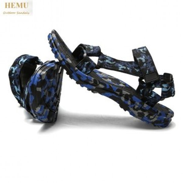 HEMU Men Sandals Breathable Shock Absorption Non-slip Massage Outdoor Leisure Beach Sandals Slipper