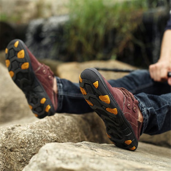 Leather Men Soft Sneakers Waterproof Casual Work Walking Fishing Shoes