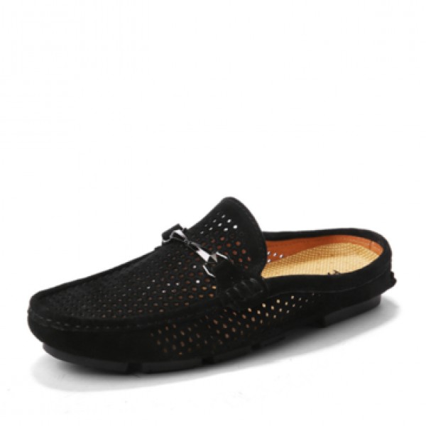 Men Perforation Slippers Shoes Breathable Quick Drying Beach Shoes Slippers Sandals Outdoor Casul Shoes