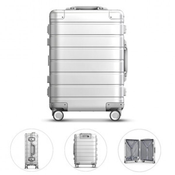 90FUN 20inch Travel Suitcase 31L Aluminum Alloy TS...