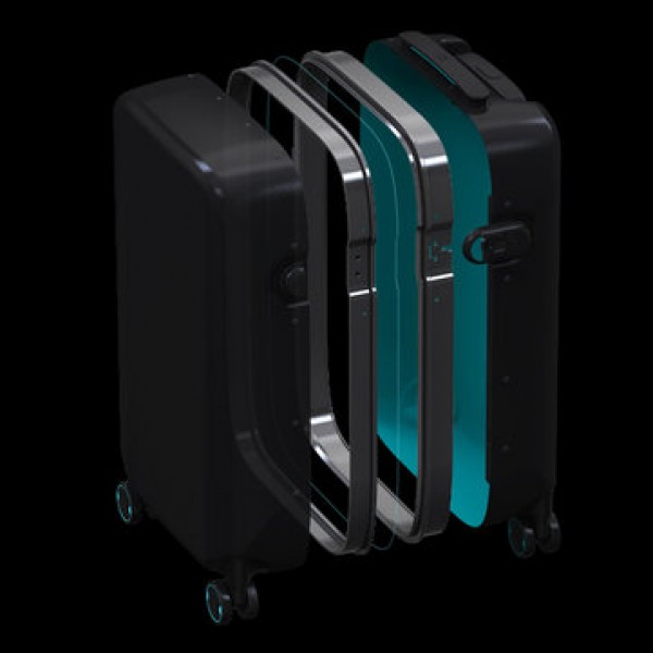90FUN 20inch Smart Fingerprint Lock Travel Suitcase from Xiaomi youpin
