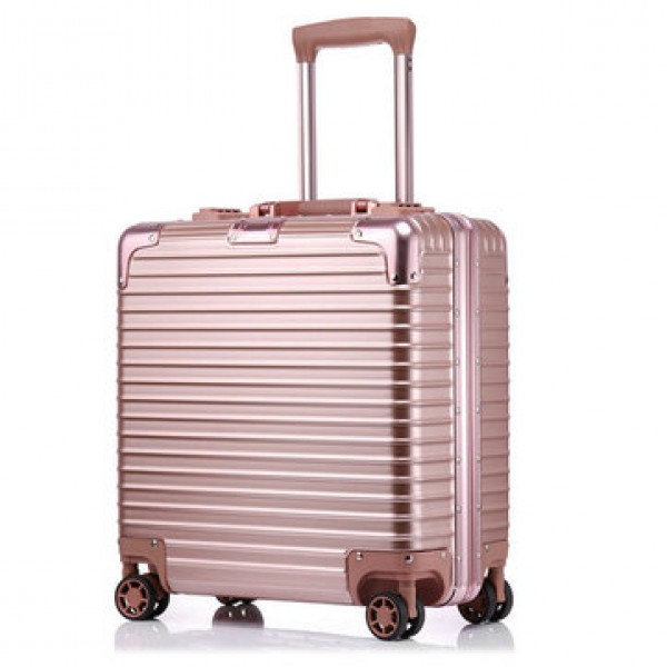 ORMIE 18L Luggage Case Aluminum Alloy TSA Lock Business Case Adjustable Pull Rod Spinner Wheel Suitcase