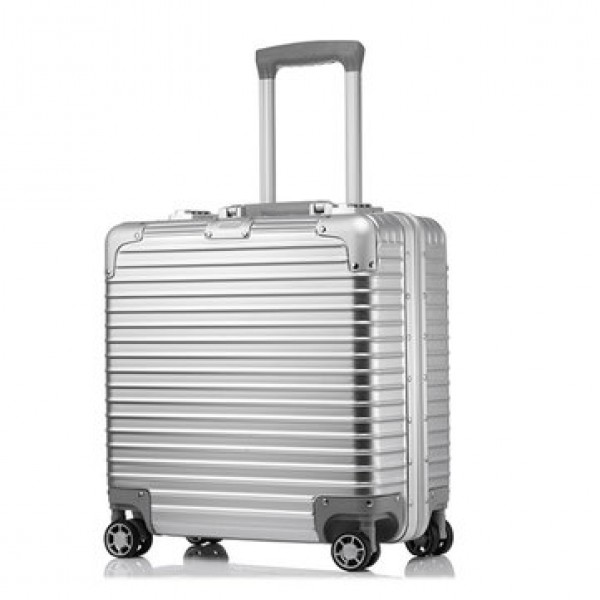 ORMIE 18L Luggage Case Aluminum Alloy TSA Lock Business Case Adjustable Pull Rod Spinner Wheel Suitcase