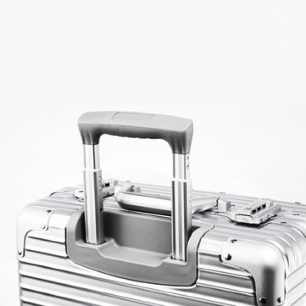 ORMIE 18L Luggage Case Aluminum Alloy TSA Lock Business Case Adjustable Pull Rod Spinner Wheel Suitcase