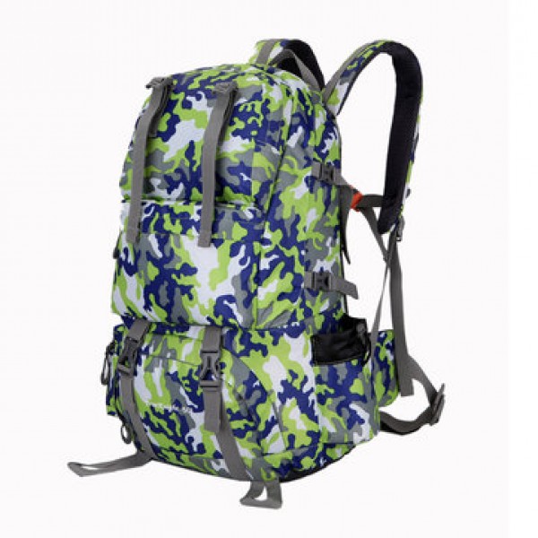 50L Outdoor Climbing Backpack Nylon Camping Hiking Rucksack Shoulder Bag Pack
