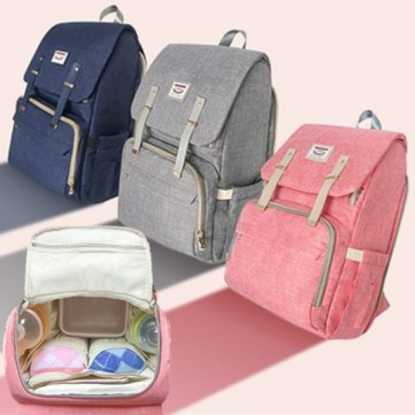 19L Mummy Backpack Baby Diaper Nappy Bag Large Capacity Women Storage Pouch Outdoor Travel