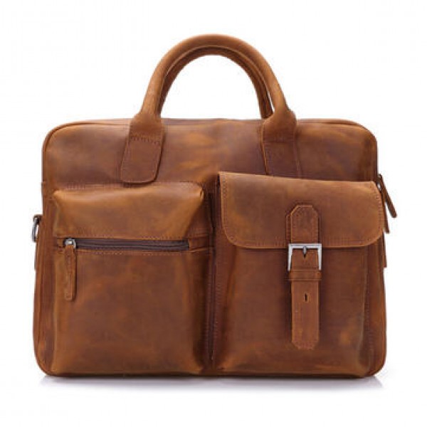 Genuine Leather Handbag Shoulder Leisure Men Bag B...