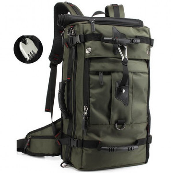 KAKA 40L Multifunctional Men Mountaineering Oxford Backpack Casual Travel Crossbody Bag