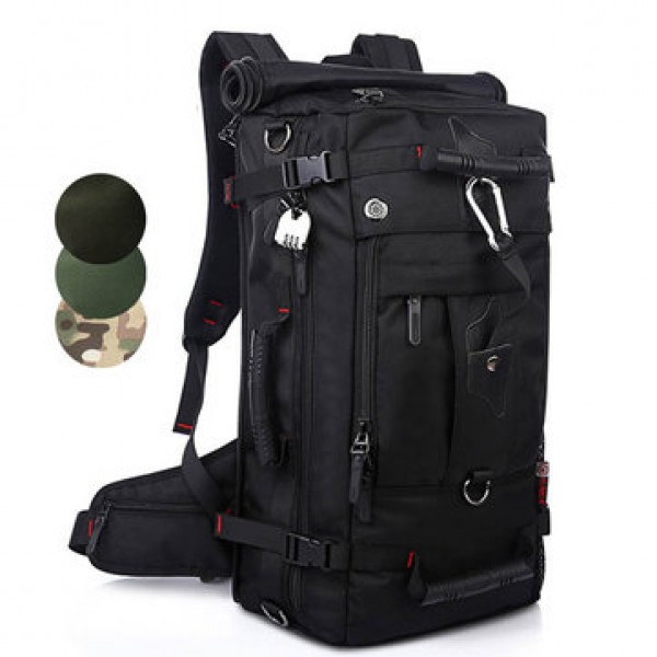 KAKA 40L Multifunctional Men Mountaineering Oxford Backpack Casual Travel Crossbody Bag