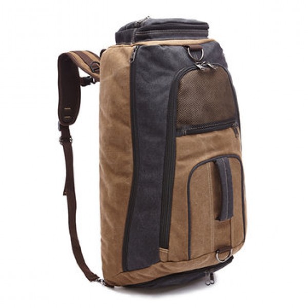 Outdoor Multifunction Travel Bag Large Capacity Hiking Backpack Canvas Bag for Men