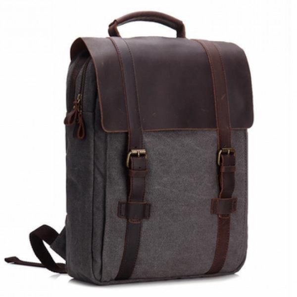 Vintage Canvas 15 inch Laptop Bag Backpack Men Women