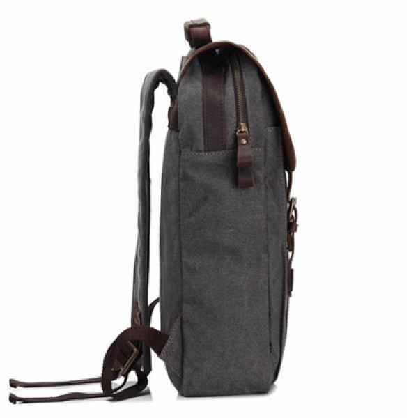 Vintage Canvas 15 inch Laptop Bag Backpack Men Women
