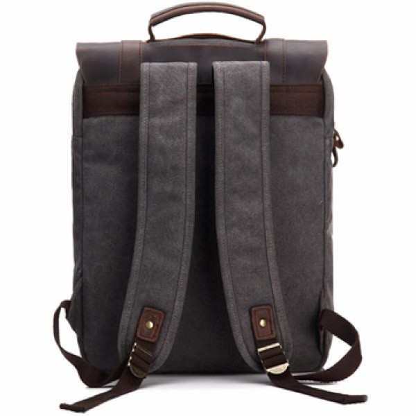 Vintage Canvas 15 inch Laptop Bag Backpack Men Women