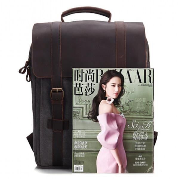 Vintage Canvas 15 inch Laptop Bag Backpack Men Women