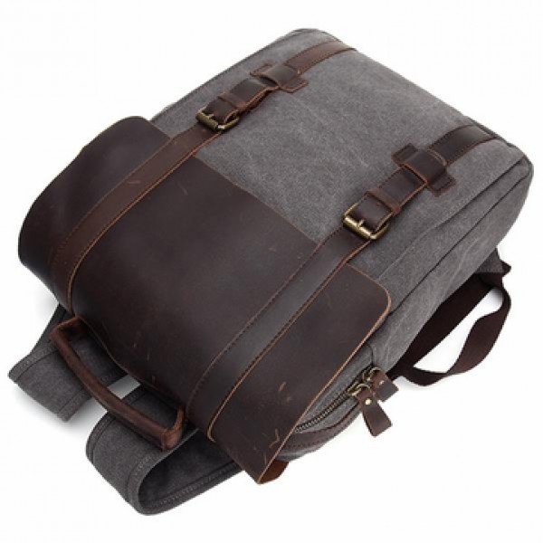 Vintage Canvas 15 inch Laptop Bag Backpack Men Women