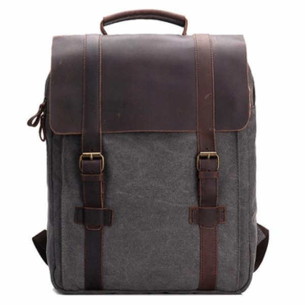 Vintage Canvas 15 inch Laptop Bag Backpack Men Wom...