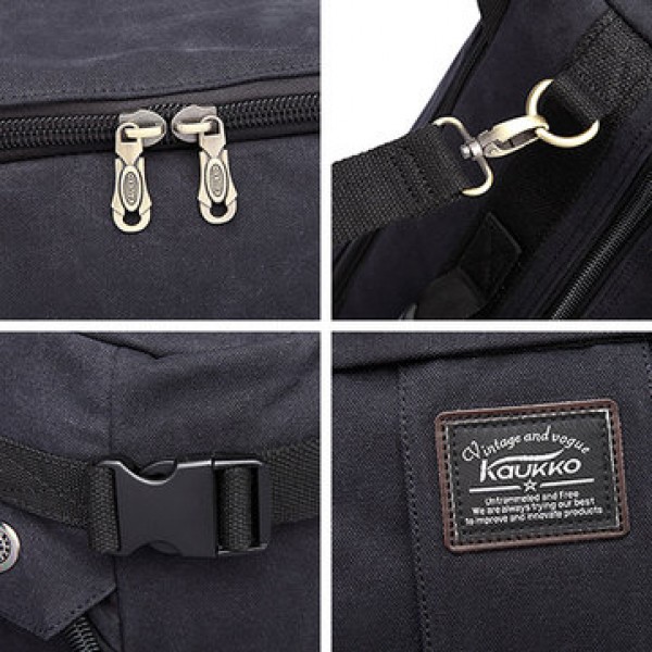 Men Canvas Large Capacity Multifunctional Backpack Weekend Duffle Bag Travel Outdoor Bag