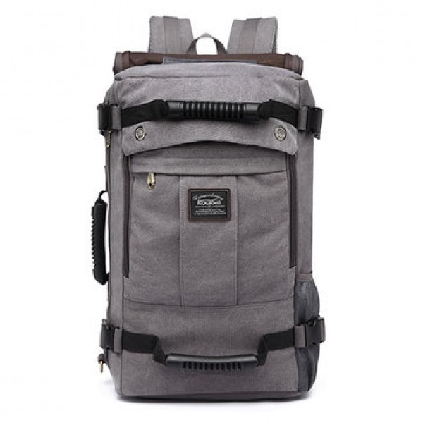 Men Canvas Large Capacity Multifunctional Backpack Weekend Duffle Bag Travel Outdoor Bag