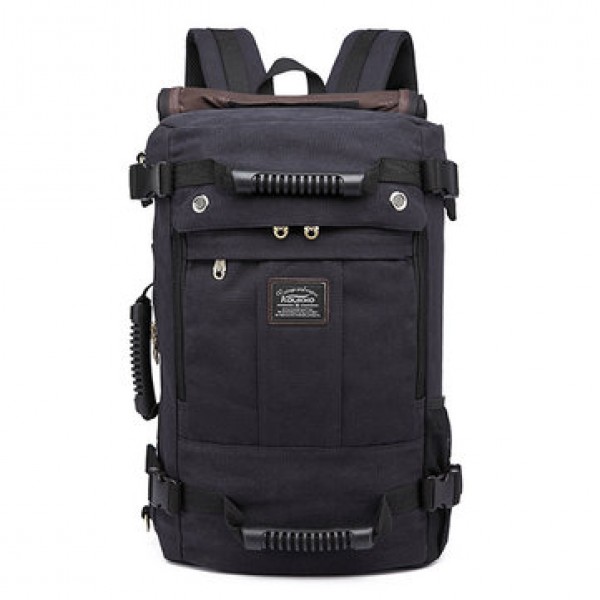 Men Canvas Large Capacity Multifunctional Backpack Weekend Duffle Bag Travel Outdoor Bag