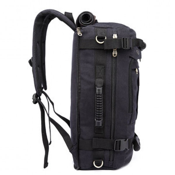 Men Canvas Large Capacity Multifunctional Backpack Weekend Duffle Bag Travel Outdoor Bag