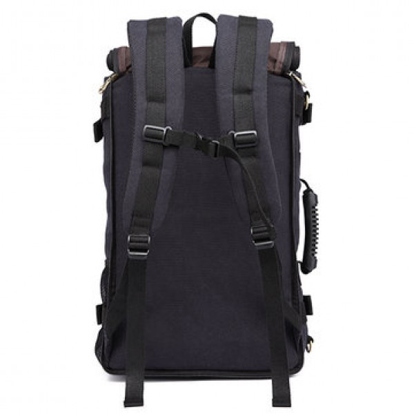 Men Canvas Large Capacity Multifunctional Backpack Weekend Duffle Bag Travel Outdoor Bag